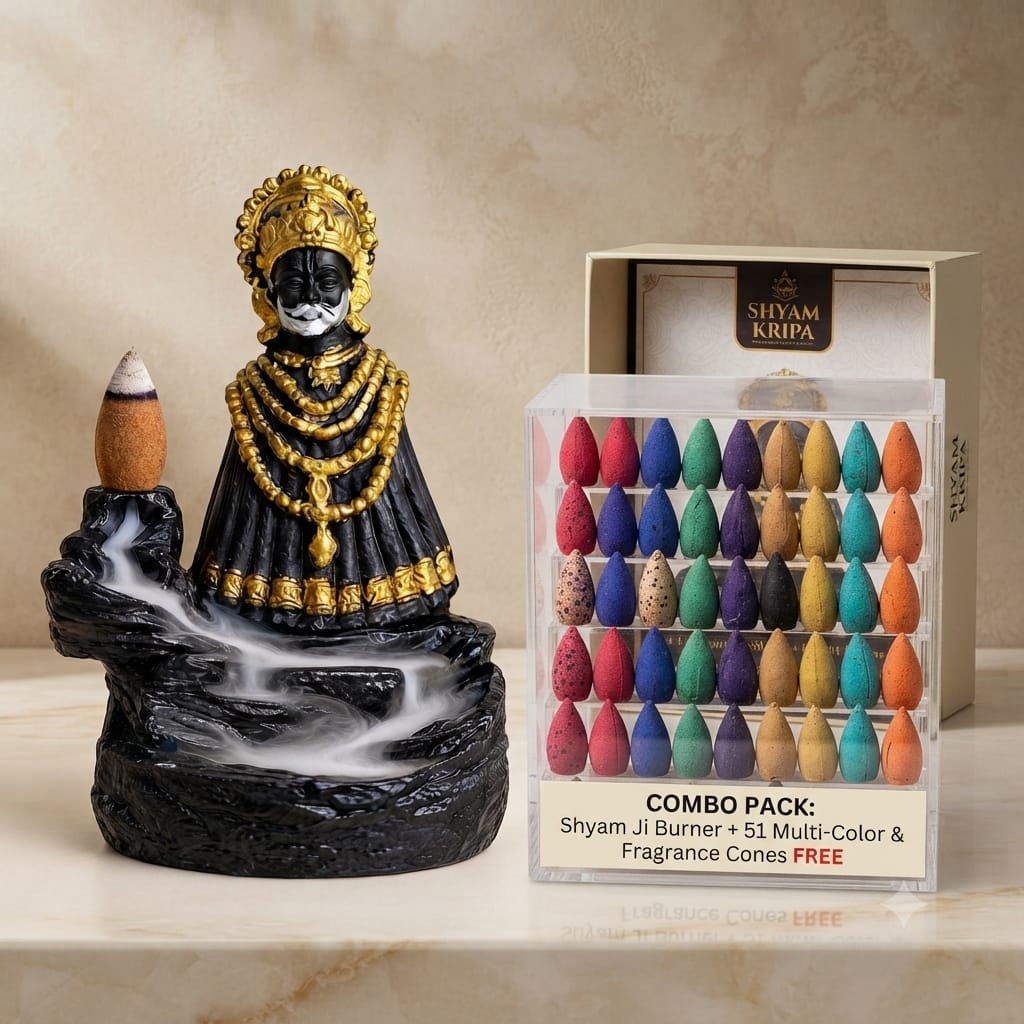 Multicolor, Multi-Fragrance Backflow Dhoop Cones Combo Pack | 51 Cones per Pack