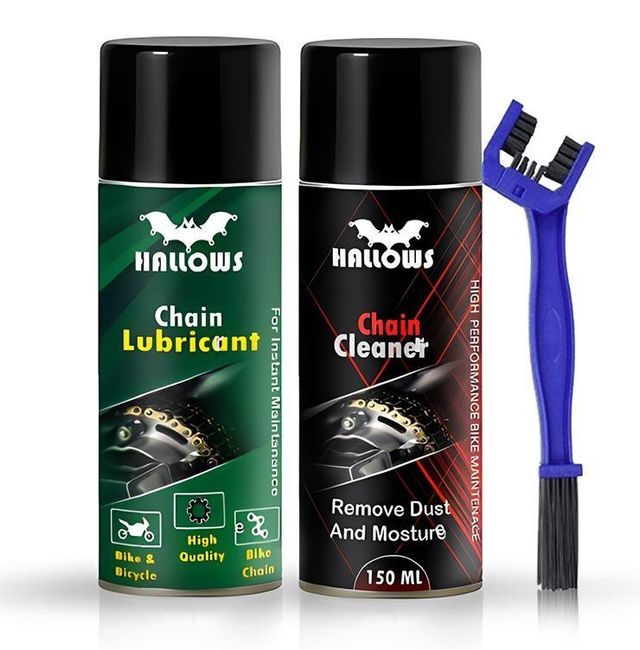 Bike Chain Cleaner Lubricant and Brush (Pack of 3)