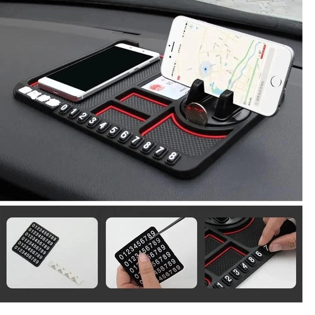 Phone GPS Holder Anti-Slip Silicone Pad and Car Mobile Holders for Car Dashboard