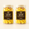 Two jars of ready-to-use ghee cotton phool battis for puja