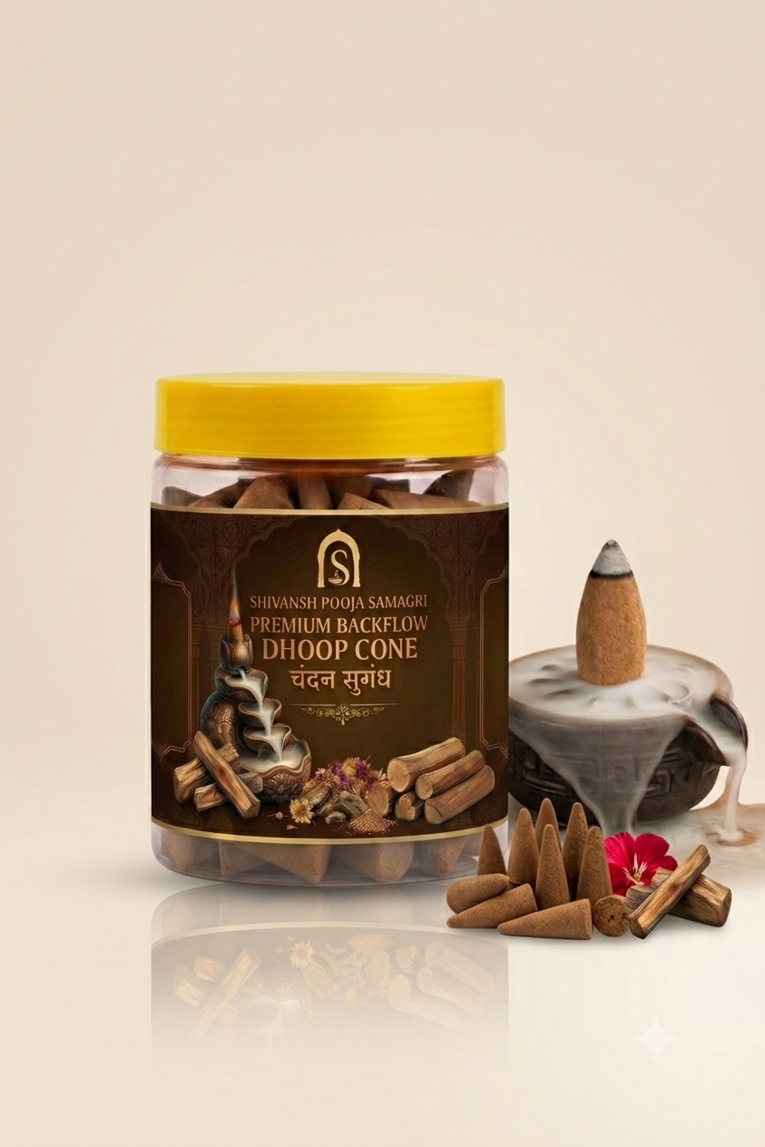 Backflow Dhoop Cones - 51 Pcs | Choose Sandalwood, Camphor, Jasmine or Lavender